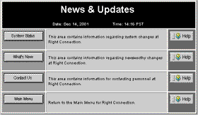 News & Udates Screen